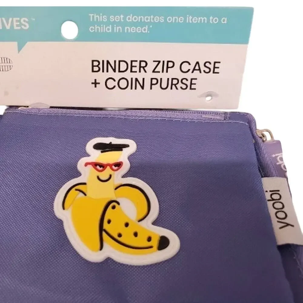 Yoobi Binder Zip Case & Coin Purse Pencil Case